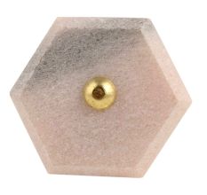Baby Pink Hexagon stone Cabinet knobs